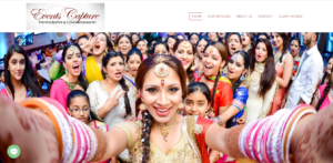 Eventscapture website UI